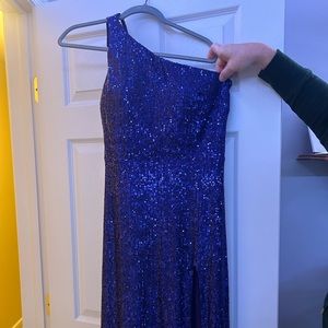 Women’s purple sparkly dress